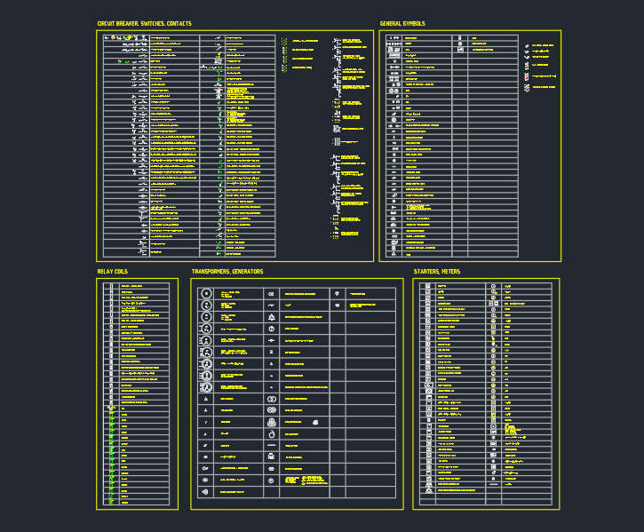 Electrical Symbols DWG: Free CAD Blocks for AutoCAD Drawings