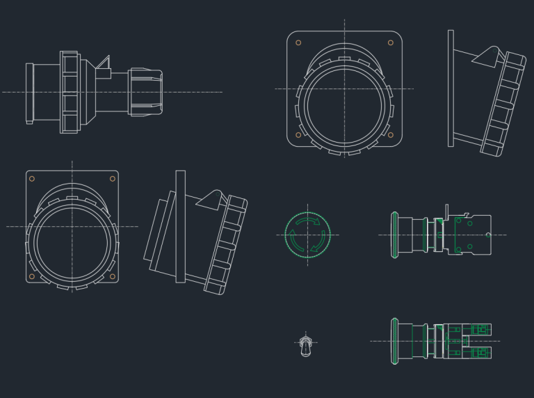 Power Plug Socket CAD Block DWG | AutoCAD Drawing Download
