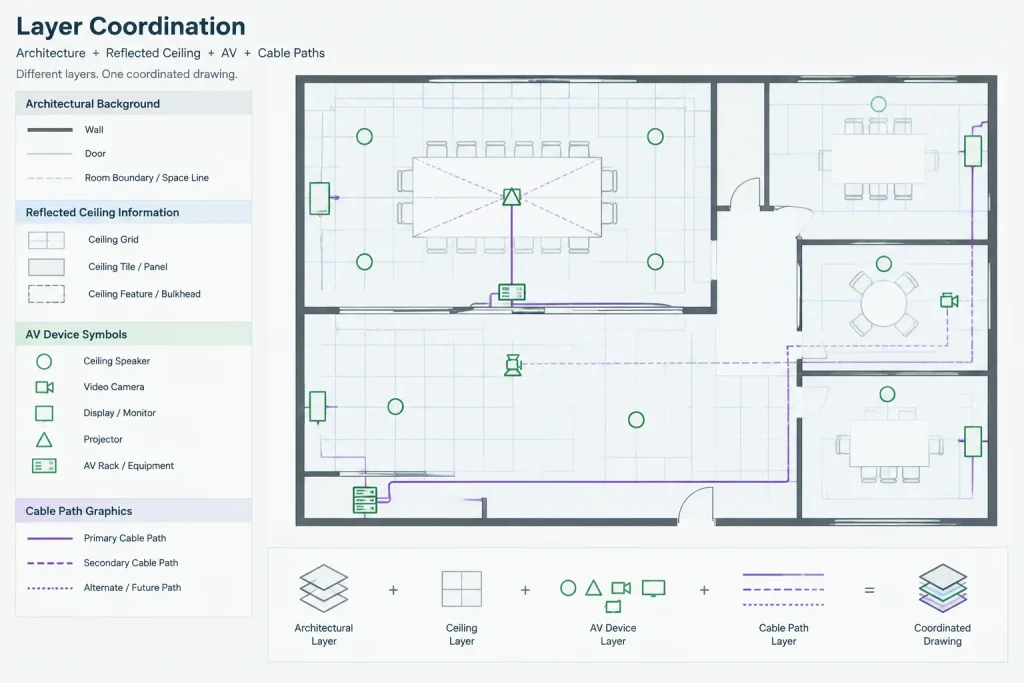 Audio and Video Symbols DWG CAD Blocks for AutoCAD Drawing electrical CAD illustration