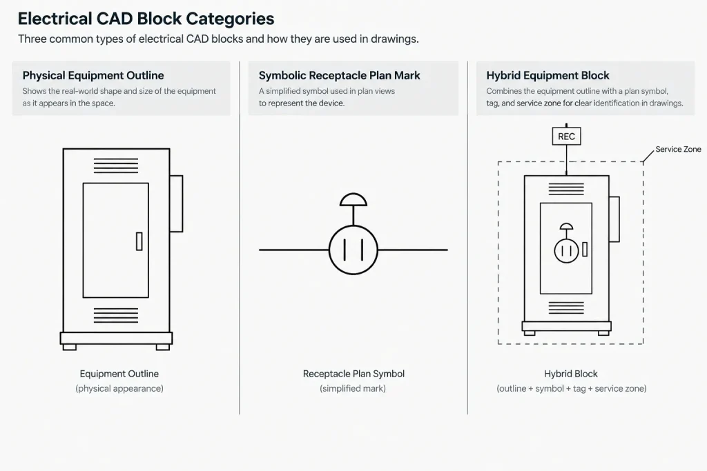Electrical CAD Block Units and Scale: Preventing Incorrect Symbol Sizes electrical CAD illustration