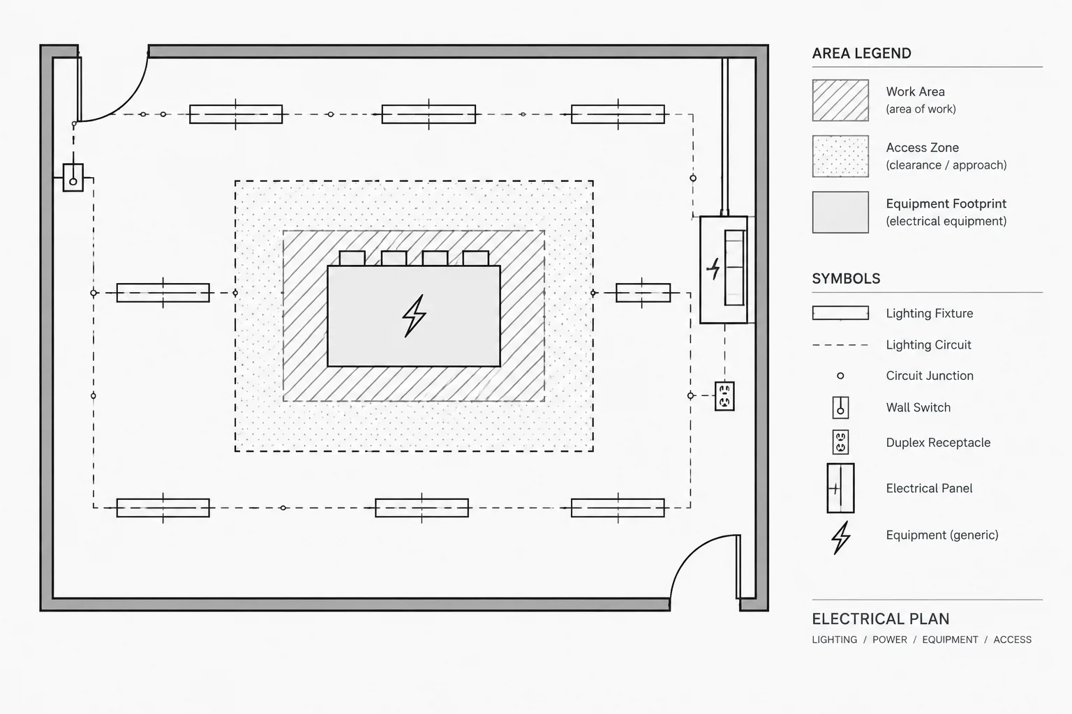 Electrical CAD Hatches and Poche: Using Patterns Without Obscuring the Drawing