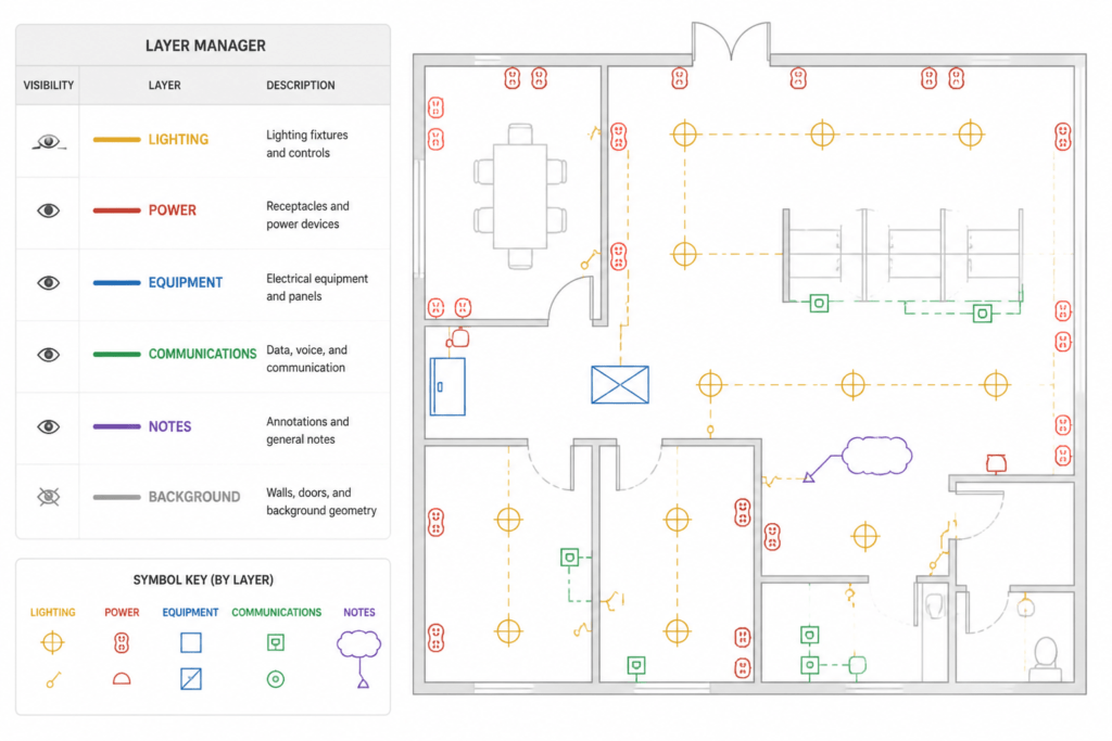 Electrical CAD Layer Naming: A Practical Guide for Clearer Drawings engineering illustration