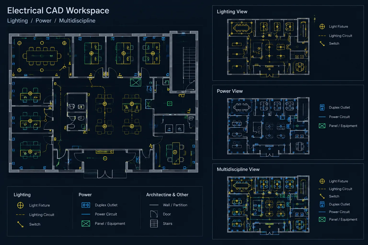 Electrical CAD Layer States and Visibility Control: Creating Plan Types Without Duplicate Geometry