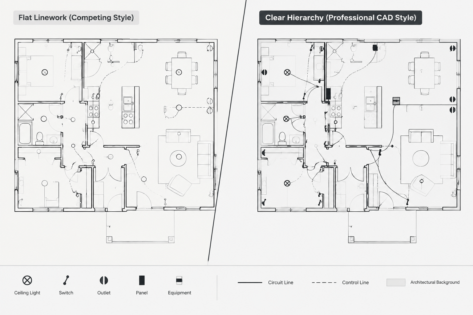 Electrical CAD Lineweights, Linetypes, and Plot Hierarchy: A Practical Drafting Guide