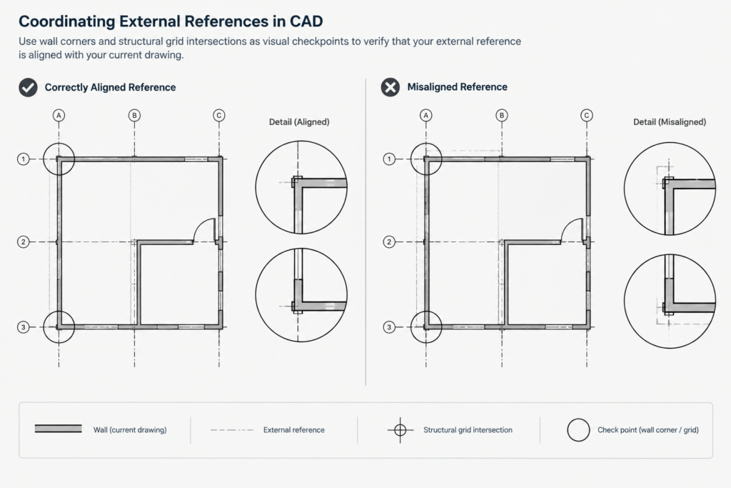 Electrical CAD Xref Workflow: How to Coordinate Architectural Backgrounds electrical CAD illustration