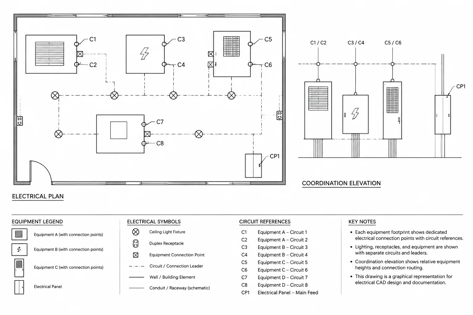 Electrical Connection Points in CAD: Coordinating Rough-In Locations Across Plans and Details