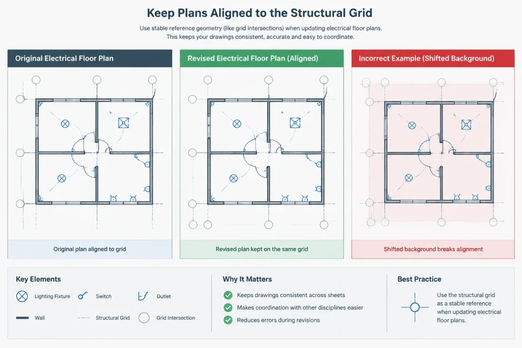 Electrical Drawing Comparison in CAD: Finding Changes Between Revisions electrical CAD illustration