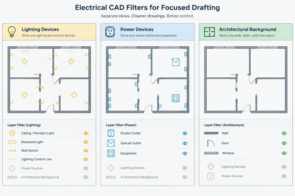 Electrical Drawing Comparison in CAD: Finding Changes Between Revisions electrical CAD illustration