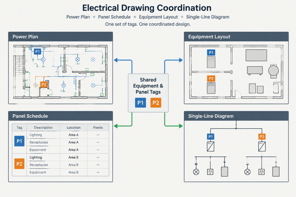 Electrical Drawing Revision Workflow: From Redlines to a Clean CAD Issue Set electrical CAD illustration