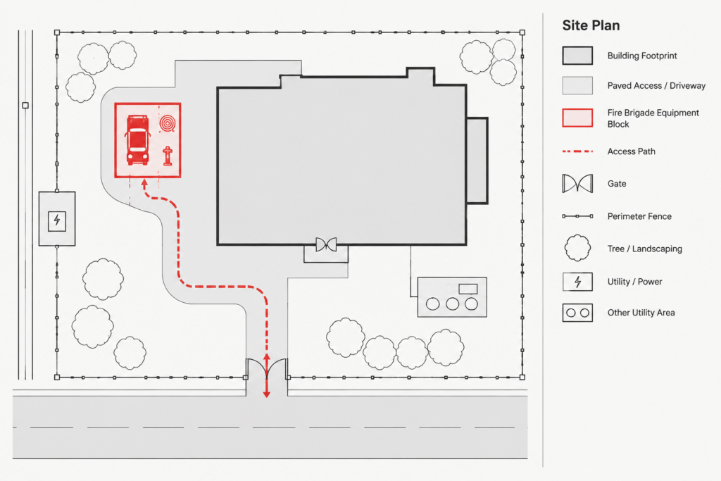 Fire Brigade Equipment AutoCAD Drawing: Download DWG Files electrical CAD illustration