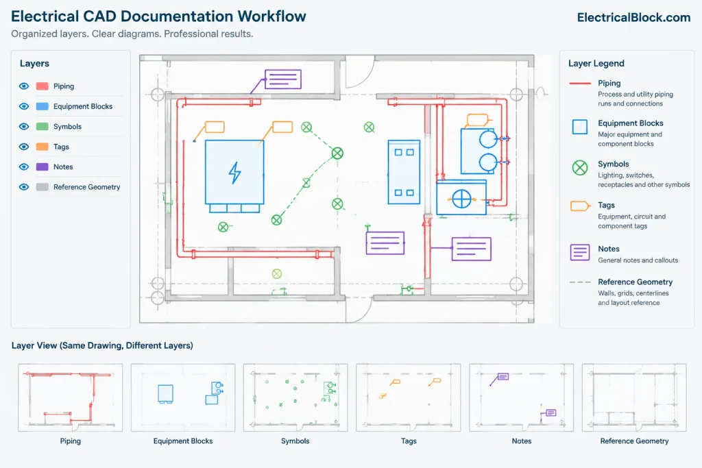Fire Fighting Riser Diagram: AutoCAD Drawing & Equipment Guide electrical CAD illustration