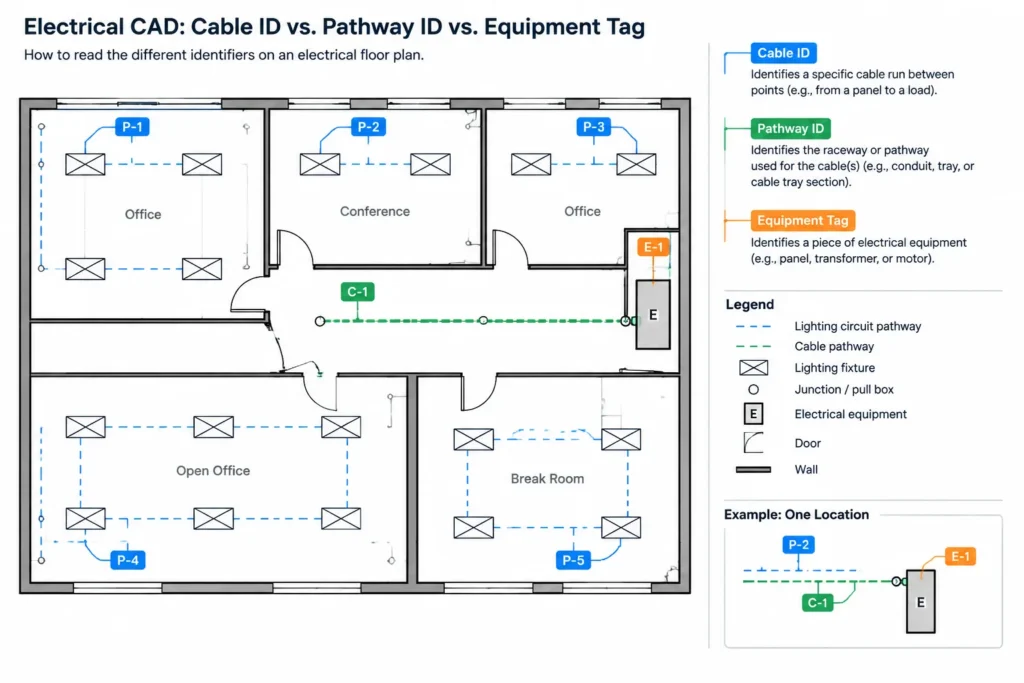 How to Build an Electrical Cable Schedule in CAD electrical CAD illustration