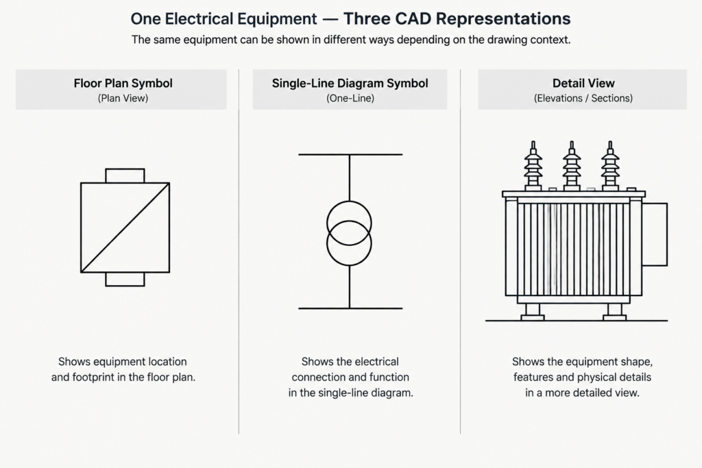 How to Build an Electrical CAD Symbol Legend That Matches the Drawings electrical CAD illustration