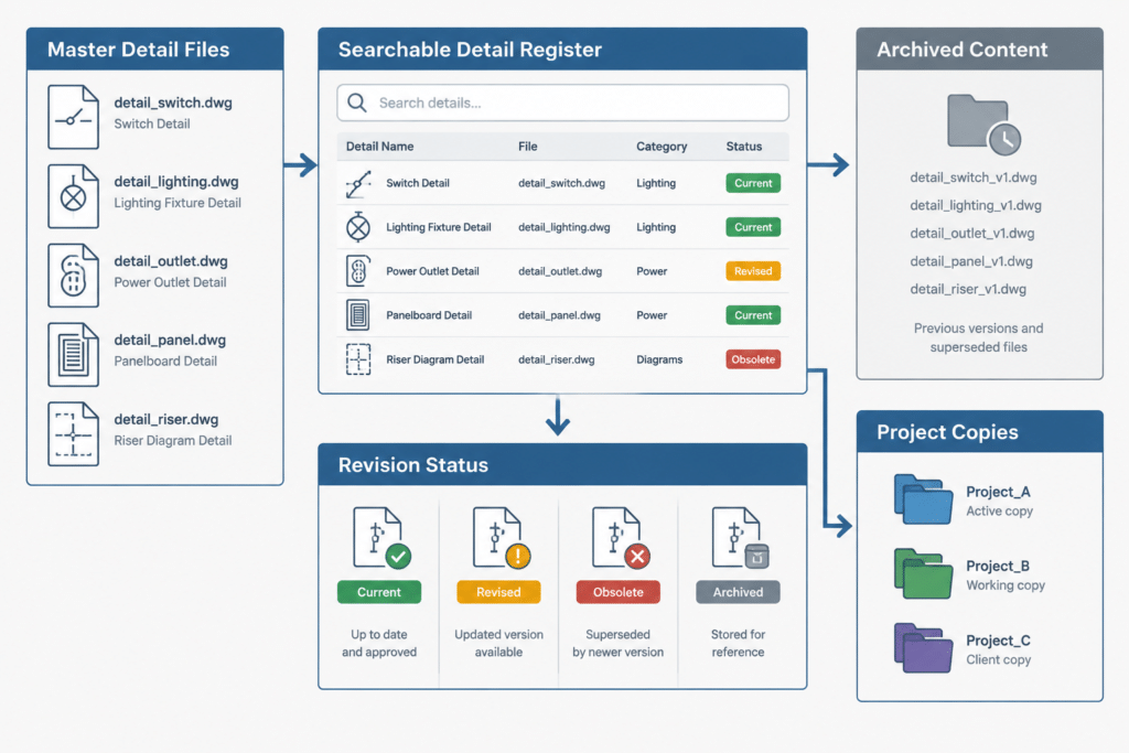 How to Build and Maintain an Electrical CAD Detail Library electrical CAD illustration