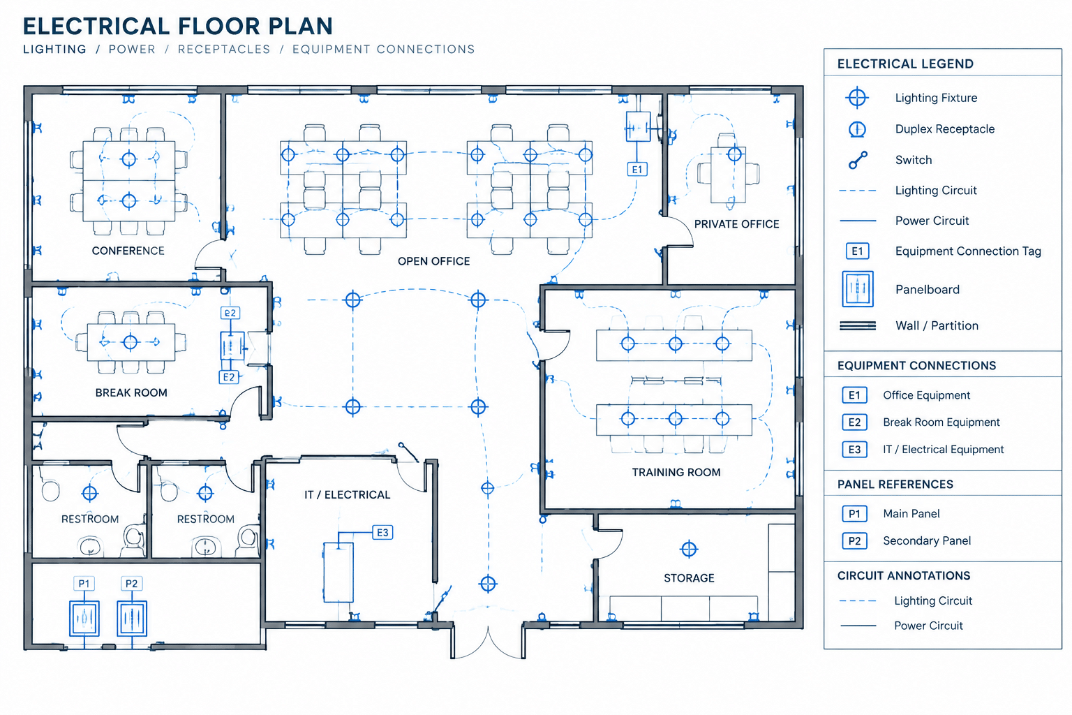 How to Draft a Receptacle and Small-Power Plan in CAD