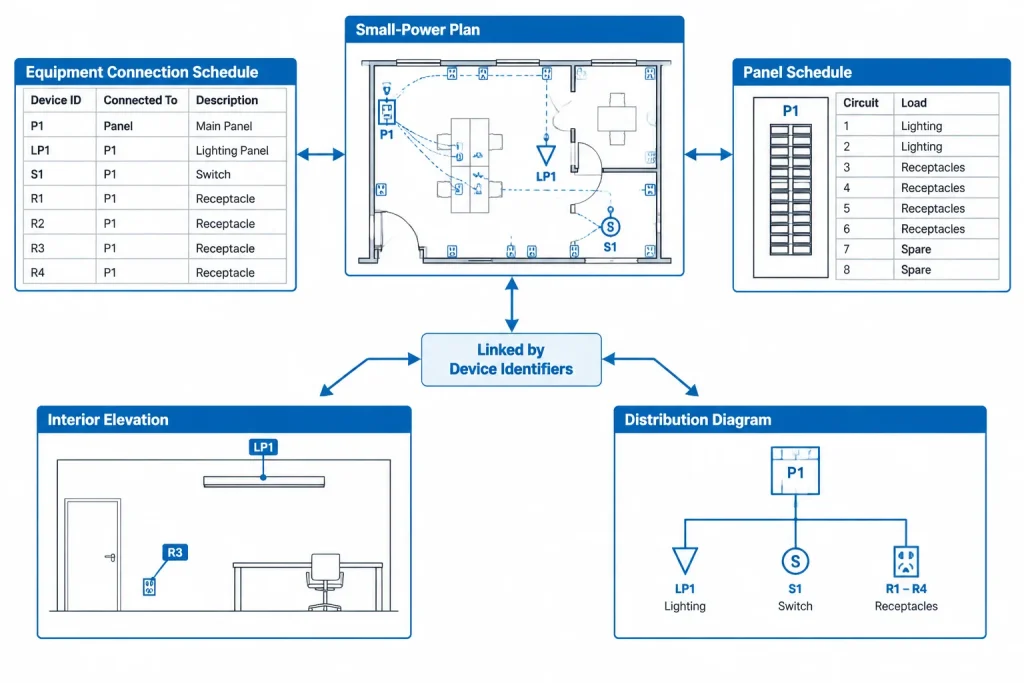 How to Draft a Receptacle and Small-Power Plan in CAD electrical CAD illustration