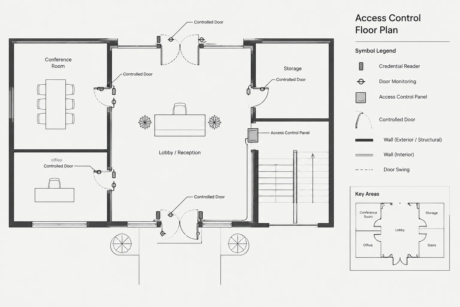 How to Draft Access Control Plans in CAD: Doors, Devices, and System Coordination