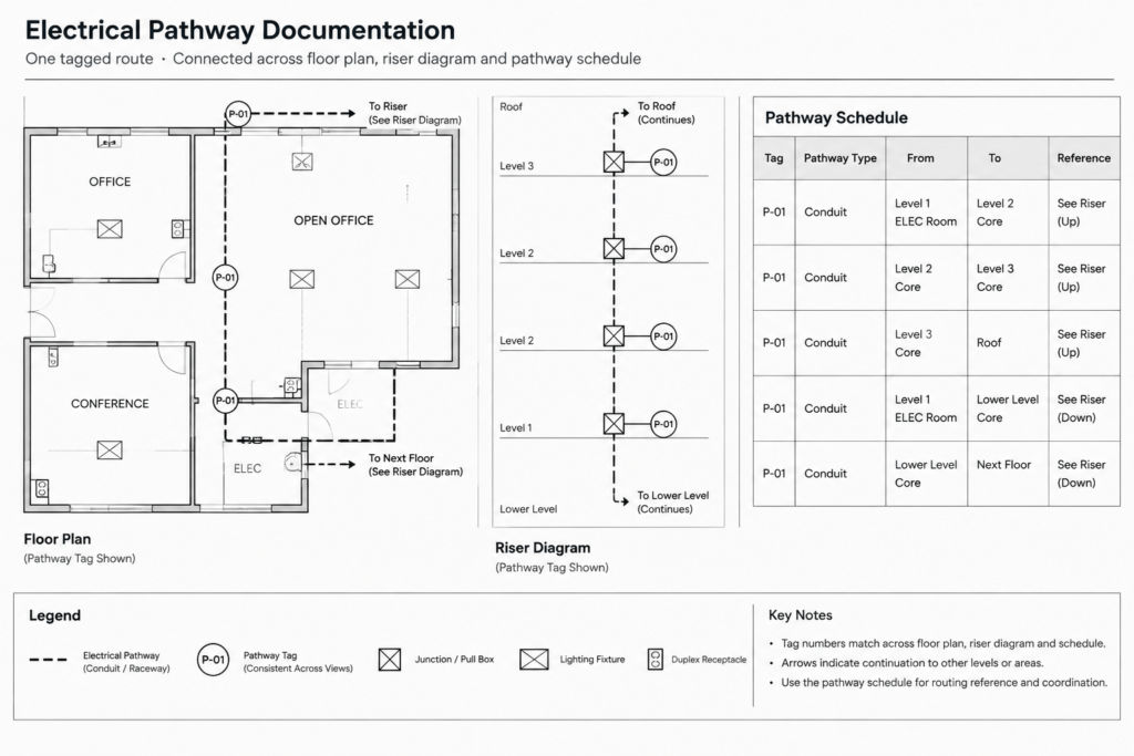 How to Draft Clear Conduit and Cable Tray Routing Plans electrical CAD illustration