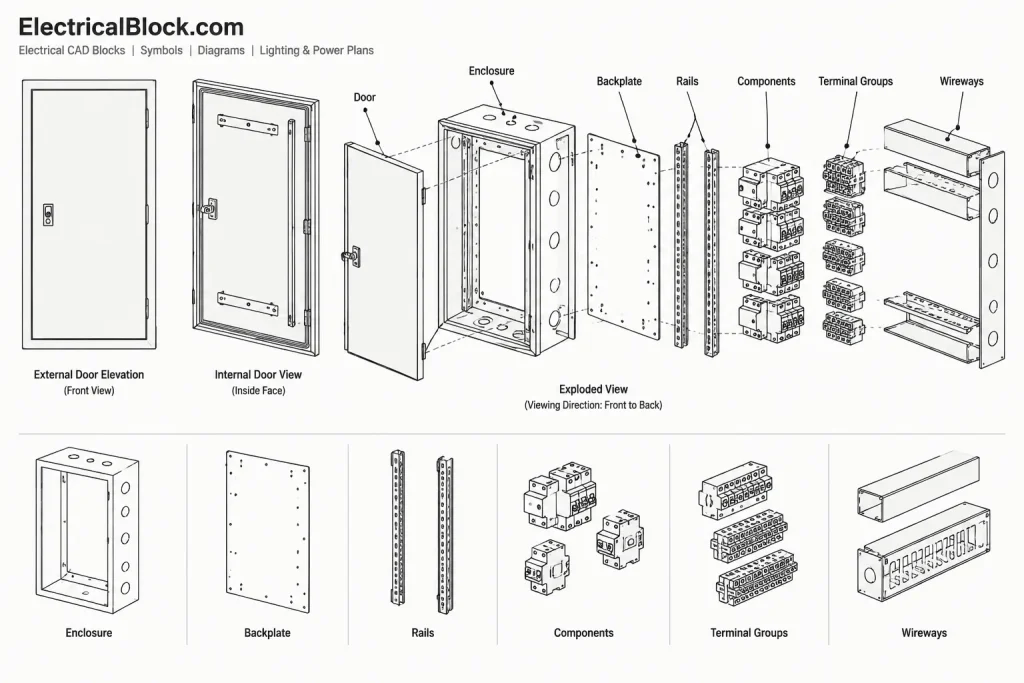 How to Draft Electrical Control Panel Layouts in CAD electrical CAD illustration