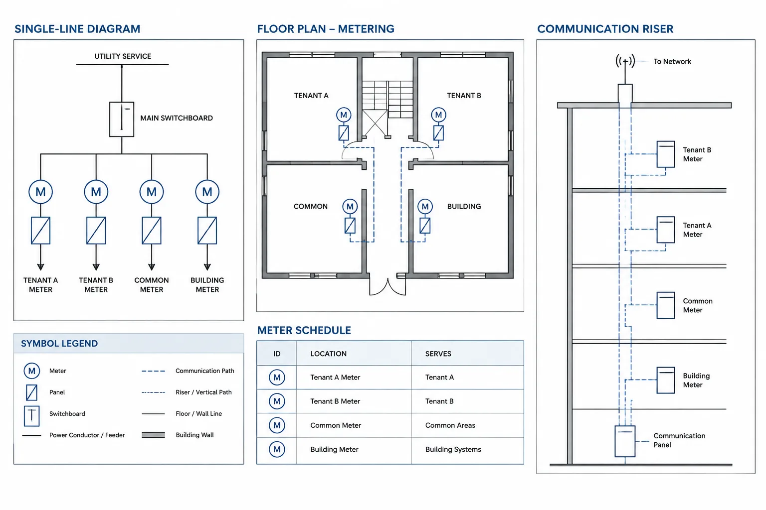 How to Draft Electrical Metering and Submetering Diagrams in CAD