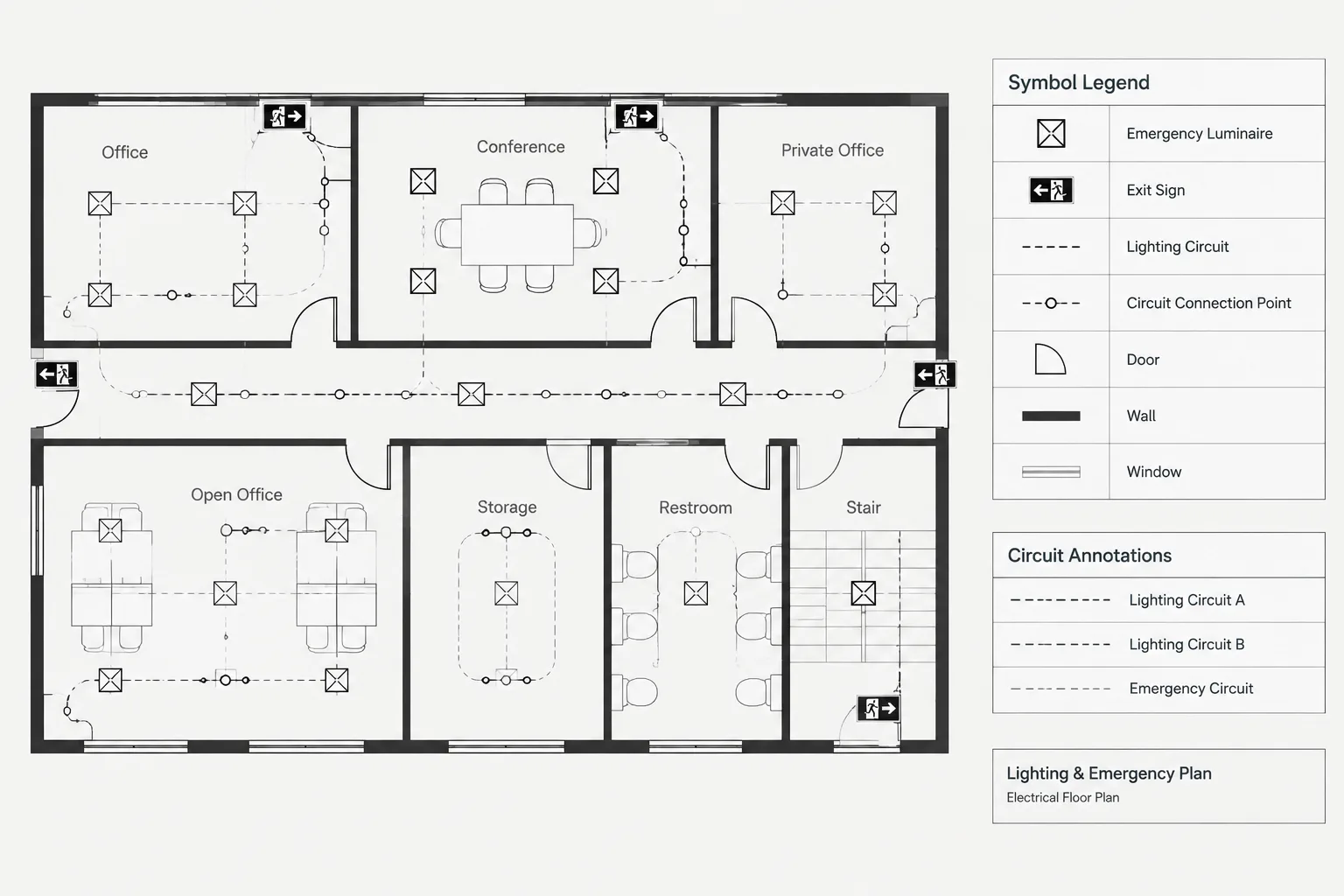 How to Draft Emergency Lighting and Exit Sign Plans in CAD