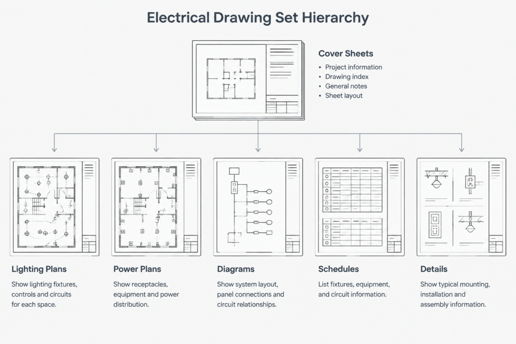 How to Organize an Electrical Drawing Set for Clear Project Navigation electrical CAD illustration