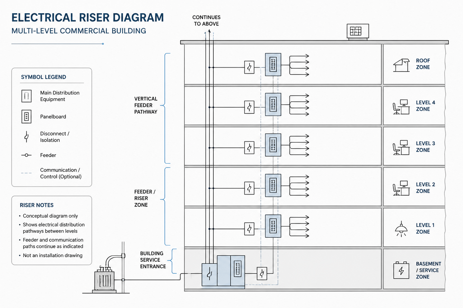 How to Read an Electrical Riser Diagram and Coordinate It with CAD Plans