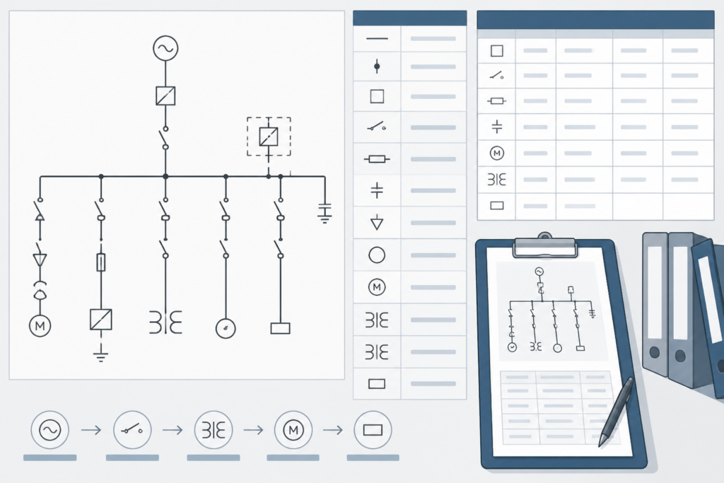 Schematic Miscellaneous Symbols DWG for AutoCAD Drawings engineering illustration