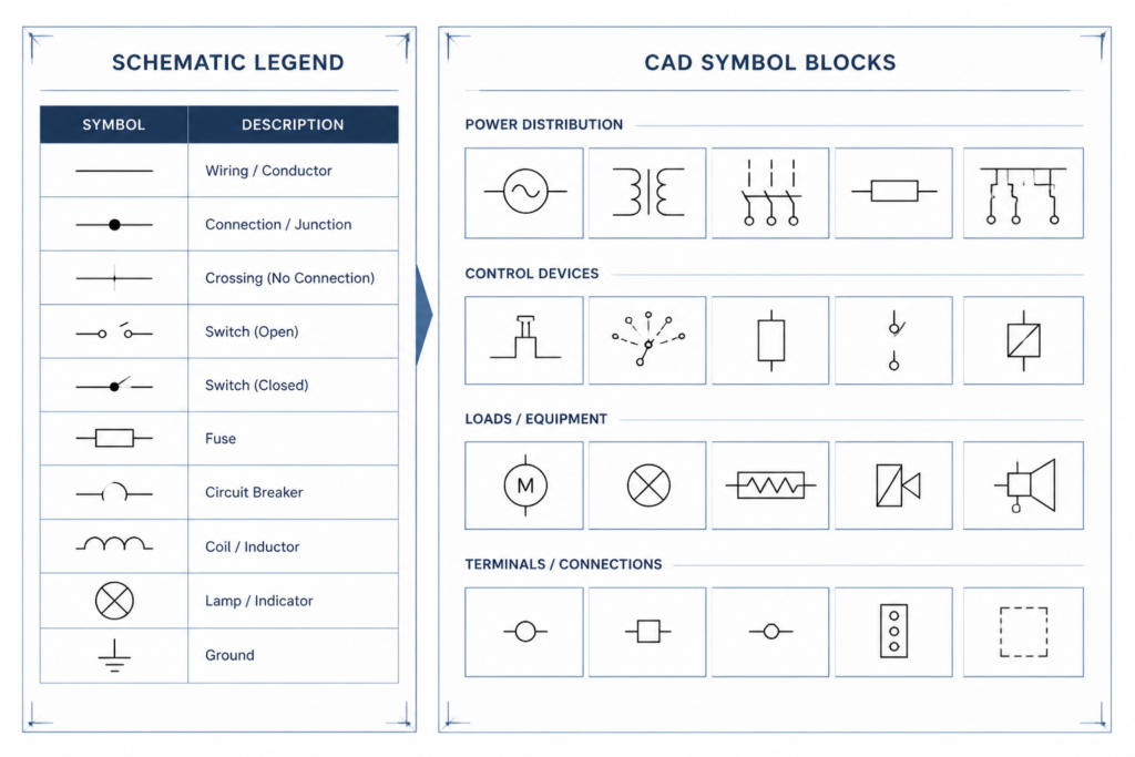 Schematic Transistors Symbols DWG for AutoCAD | CAD Block Download engineering illustration