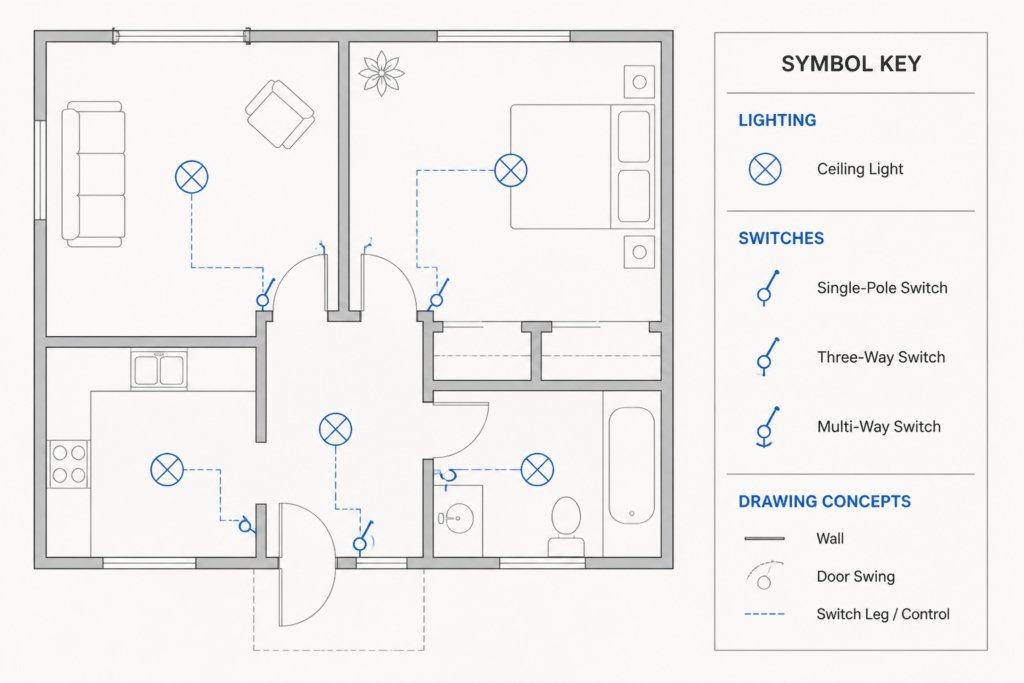 Switch Symbols DWG Blocks for AutoCAD | Electrical CAD Drawings engineering illustration
