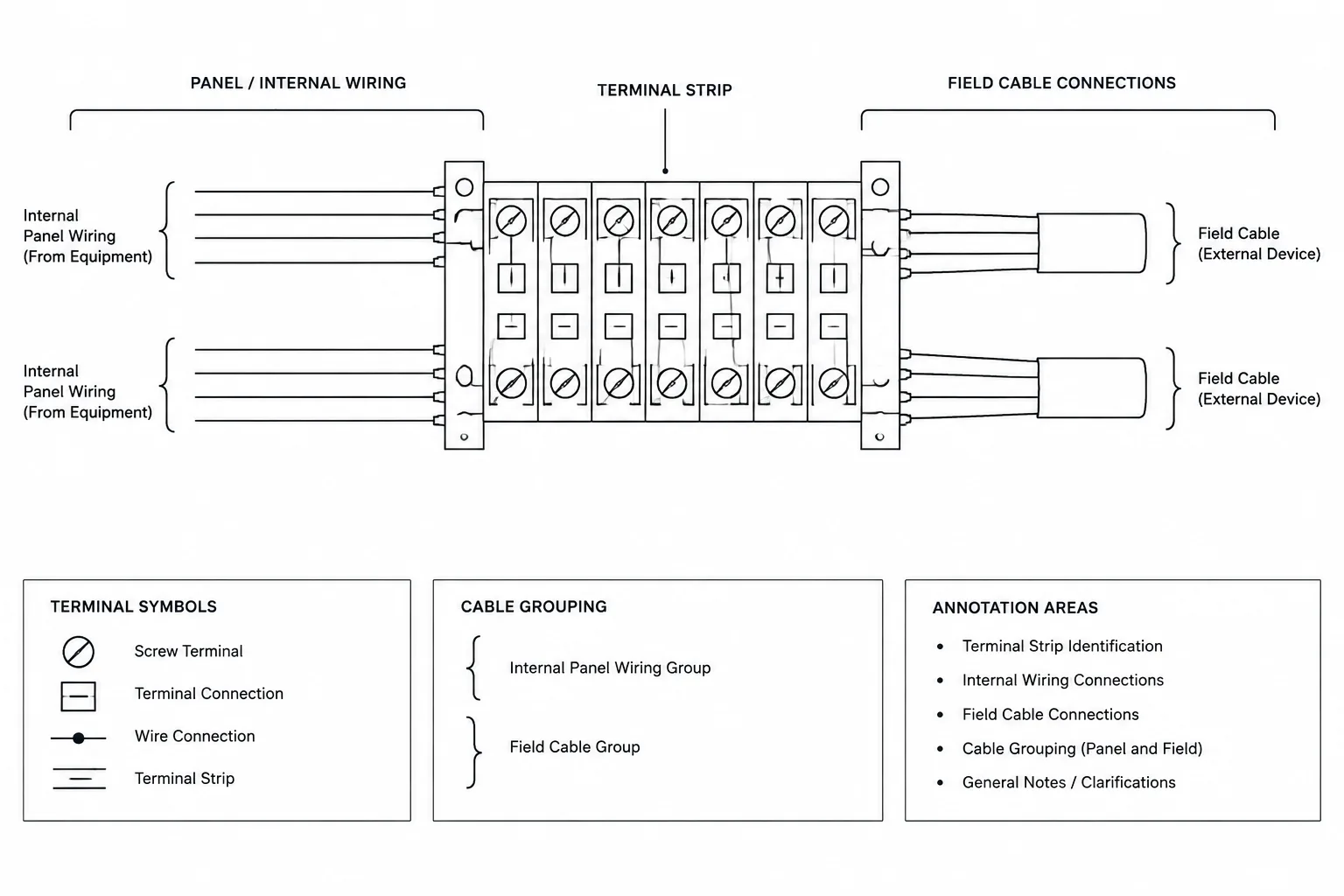 Terminal Block Drawings in CAD: Coordinating Strips, Wires, and Field Connections