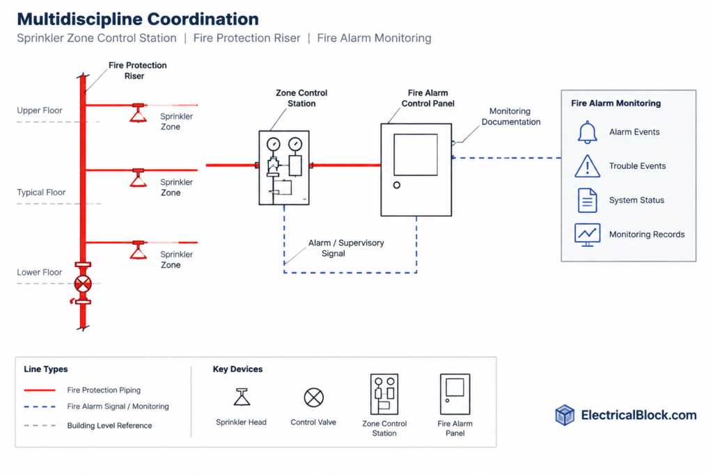 Typical Sprinkler Zone Control Station Detail AutoCAD Drawing electrical CAD illustration