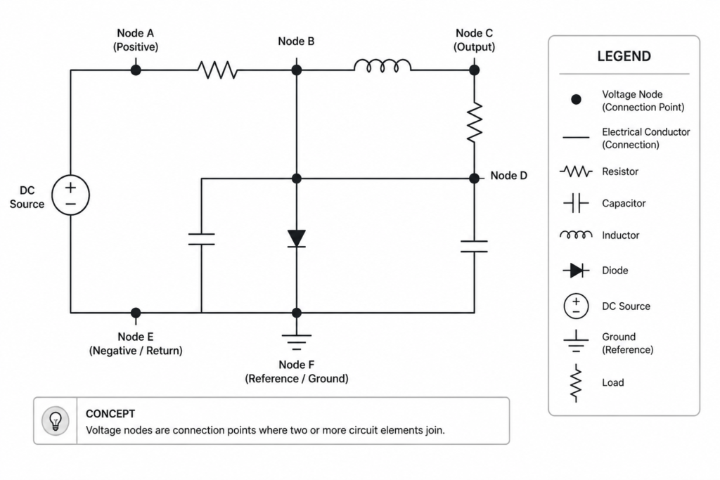 Voltage Nodes Symbols DWG for AutoCAD | CAD Block Download engineering illustration