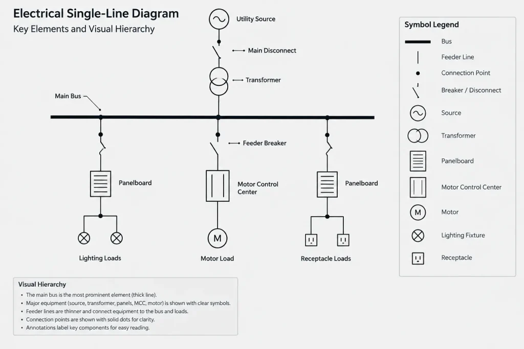 Electrical CAD Lineweight Hierarchy: Making Plans and Diagrams Easier to Read electrical CAD illustration