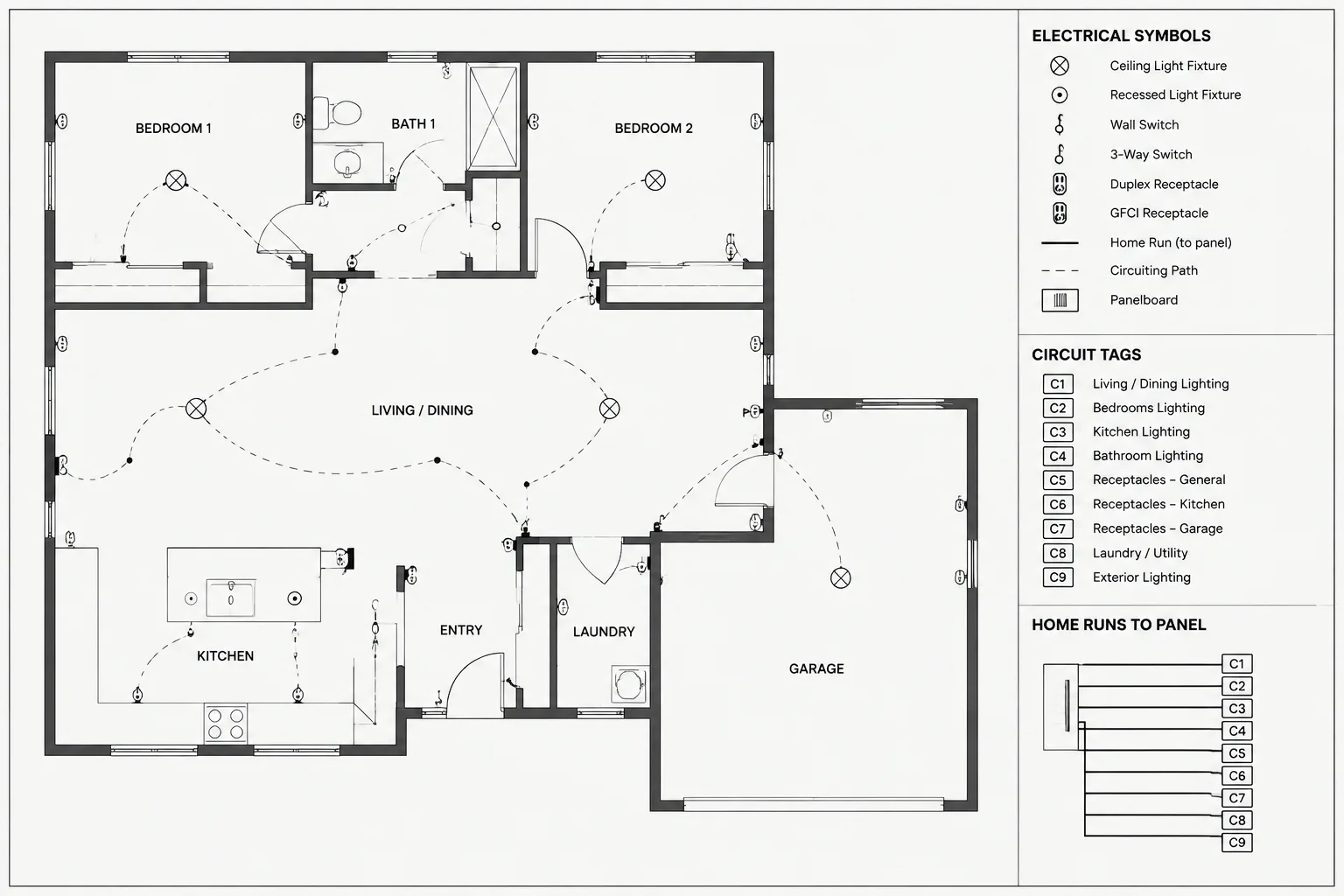 Electrical Circuit Tags in CAD: Coordinating Plans, Panel Schedules, and Diagrams
