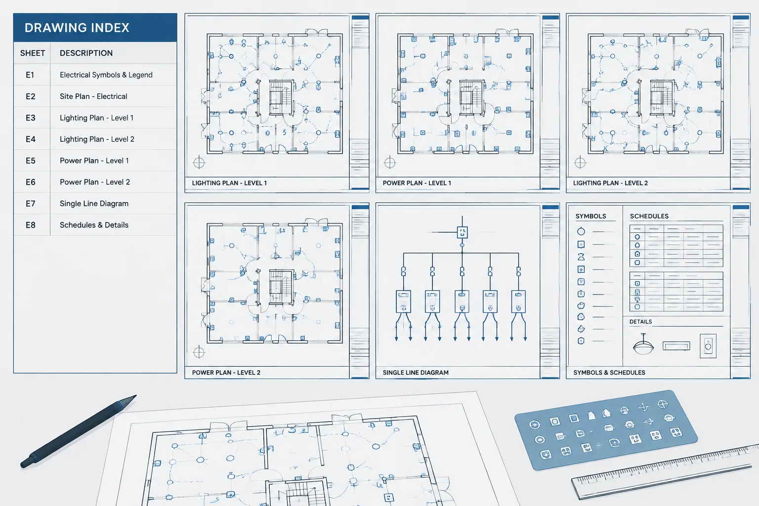 Electrical Drawing Indexes in CAD: Sheet Numbering, Titles, and Issue Coordination