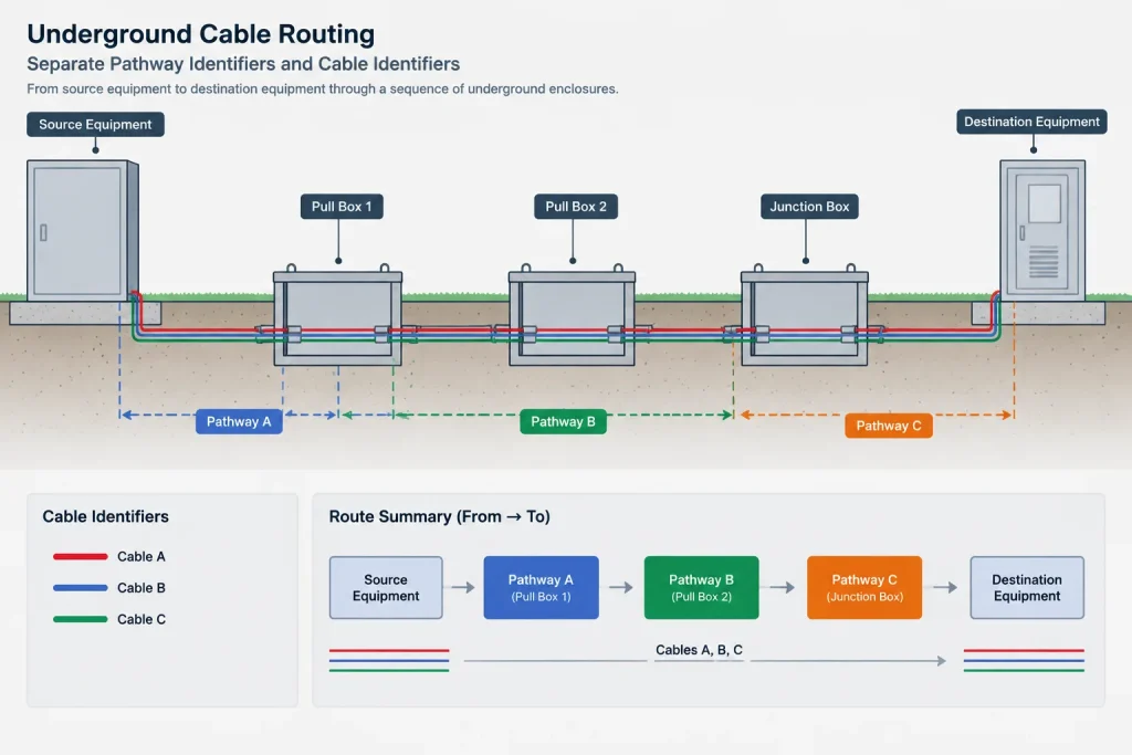 Electrical Manhole and Handhole Drawings in CAD: Plans, Sections, and Cable Routing electrical CAD illustration