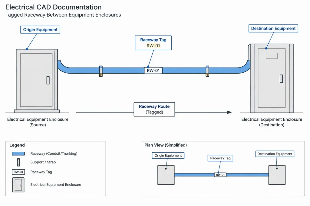 How to Build an Electrical Conduit Schedule in CAD electrical CAD illustration