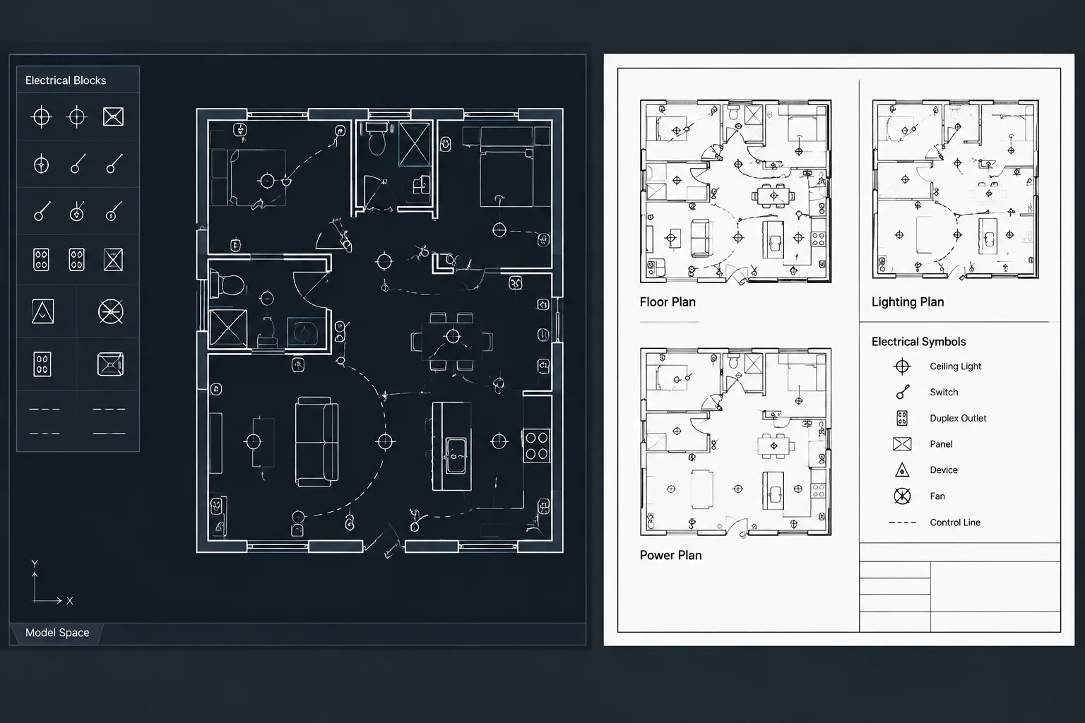 Model Space vs. Paper Space for Electrical CAD Drawings