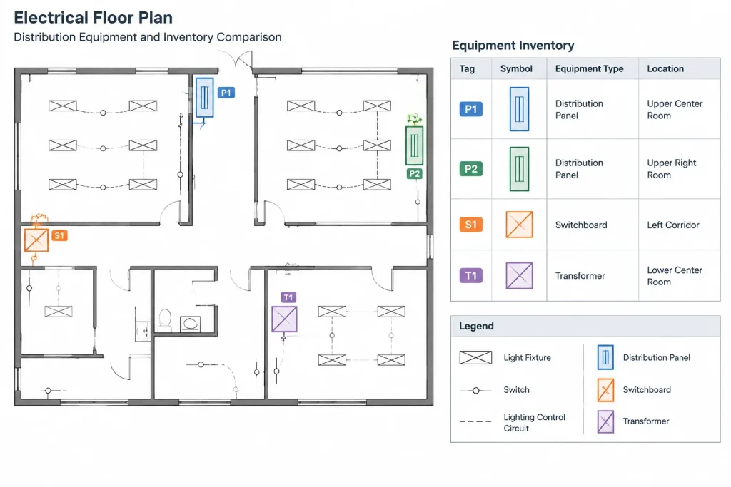 Plan-to-One-Line Reconciliation in Electrical CAD: A Cross-Check Workflow electrical CAD illustration