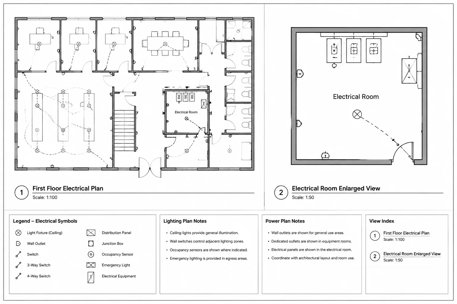 Scale Indicators in Electrical CAD: Coordinating Viewports, Graphic Scales, and NTS Details