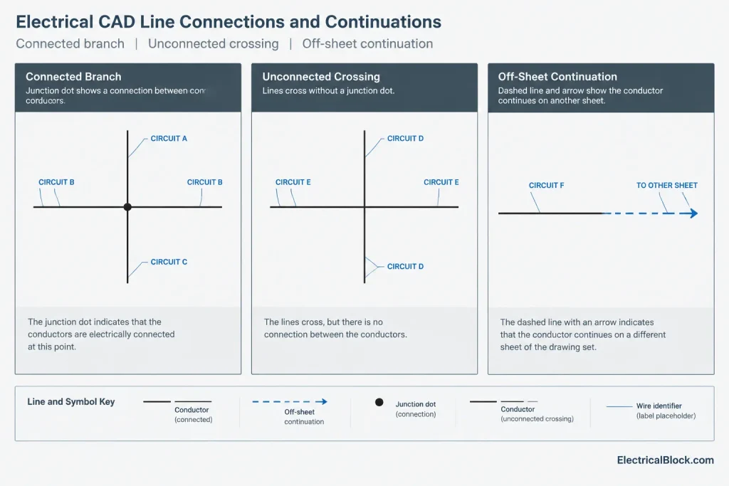Wire Numbering in Electrical Schematics: A CAD Documentation Workflow electrical CAD illustration